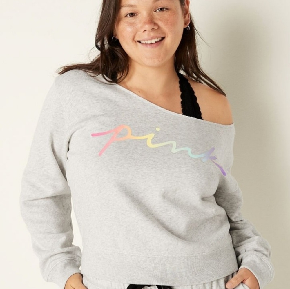 Victoria's Secret Pink off shoulder sweater